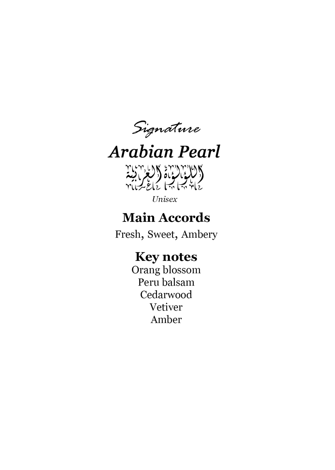 Arabian Pearl